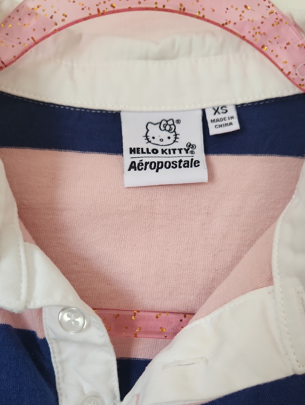 Hello Kitty Cropped Rugby Shirt - Picture 5 of 8